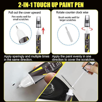 XNA Delmonico Red Pearl-Coat(PRV/NRV) for Dodge Ram Touch Up Paint, 2 in 1 Car Scratch Remover with Pen Tip and Brush, Exact Color-Matched for Car Paint Scratch Repair, Quick & Easy Fix Chips and Nicks