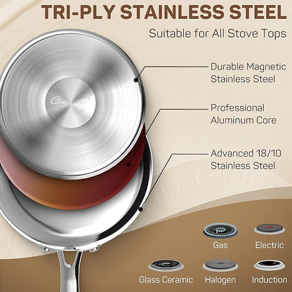 Ciwete 3 Qt Stainless Steel Saucepan