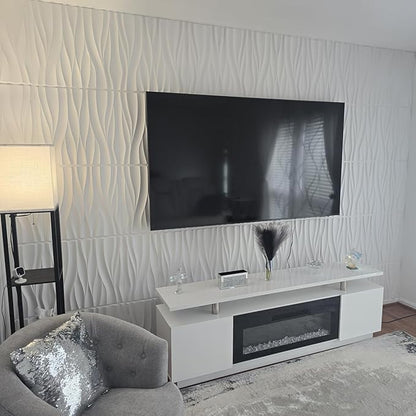 STICKGOO Wave Wall Panels for Interior Wall Decor, Paintable 3D Wall Decor
