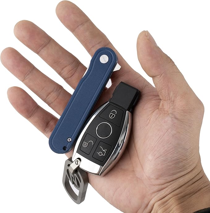 G040 Pocket Knife, 2.75'' D2 Steel Blade G10 handle, Small EDC Knife with Pocket Clip for Men Women, 2.1oz