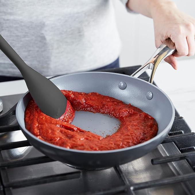 GreenPan Silicone Sauté Spoon, Mixing Stirring Serving, Cooking Kitchen Utensil