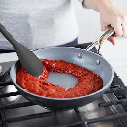 GreenPan Silicone Sauté Spoon, Mixing Stirring Serving, Cooking Kitchen Utensil