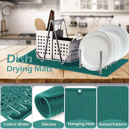 GeeRic Dish Drying Mats, Heat-resistant Silicone Mat