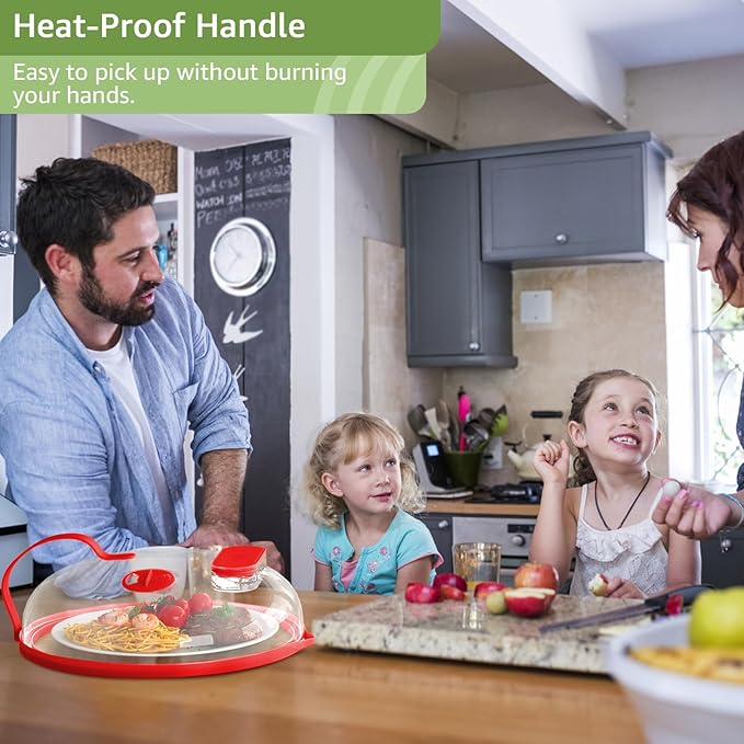 Microwave Splatter Cover with Water Steamer