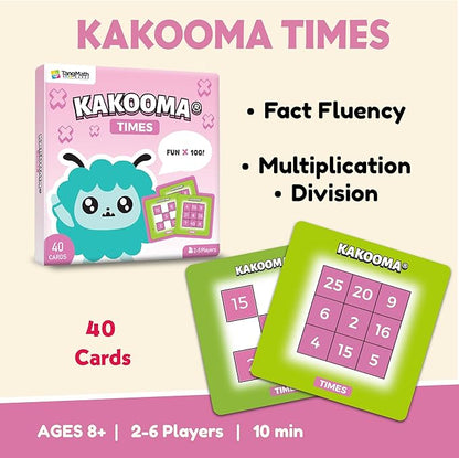 Kakooma Times – Multiplication & Division Puzzle Game – Boost Fact Fluency & Accuracy – Grades 3-6 Math Fun