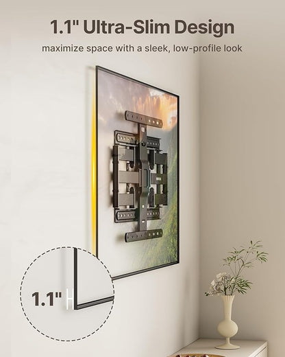 monTEK 1.1" Ultra Slim TV Wall Mount