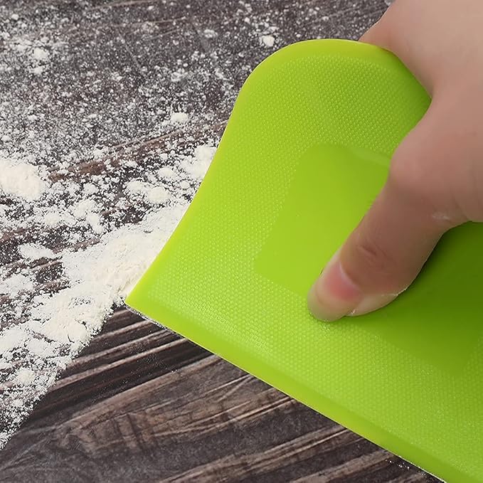 Suanyok Dough Scraper Bowl Scraper Bread Cream Cake Pizza Cutter Bench Scraper-
