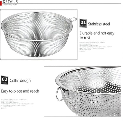 GREATLINK Stainless Steel Colander and Fine Mesh Strainer