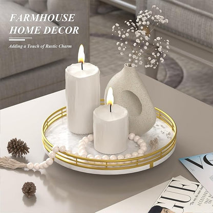 White Marble Lazy Susan Turntable