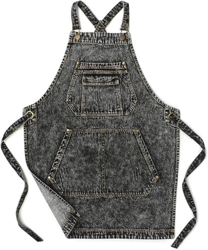 Jeanerlor - Denim Apron with Pockets