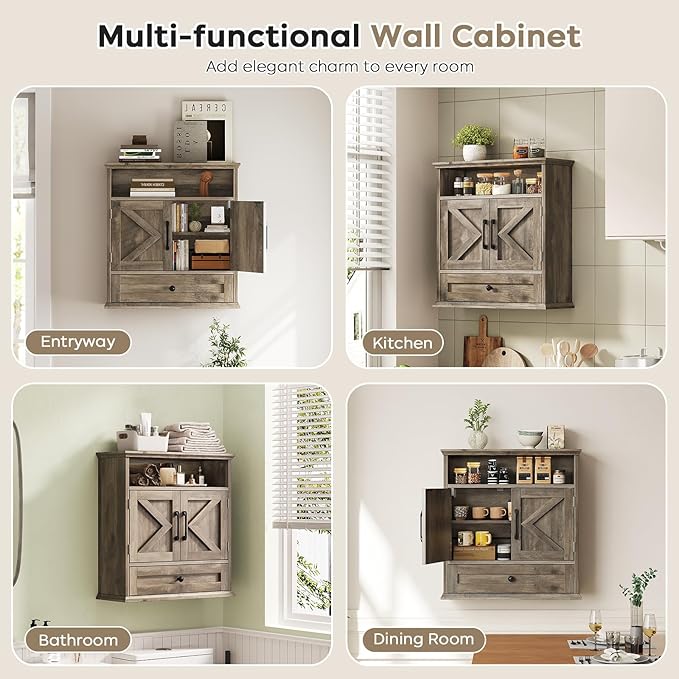Bathroom Wall Cabinet, Wall Mounted Medicine Cabinet