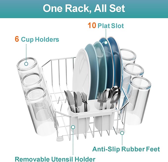 GSlife Mini in Sink Dish Drying Rack
