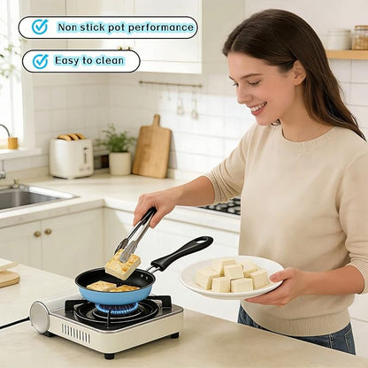4.7 Inch Mini Frying Pan, Flat Bottom Design