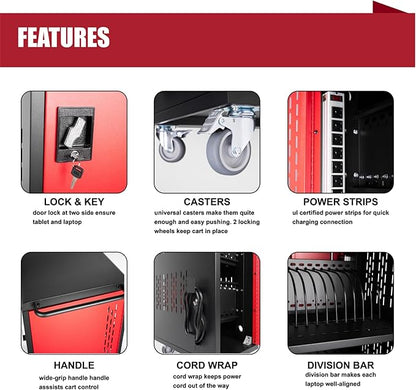 Thetilsy 32 Device Mobile Charging Station