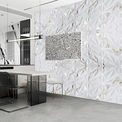 Art3dwallpanels 33 Pack 3D Wall Panel Diamond