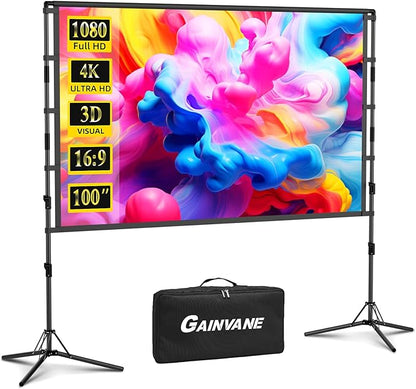 100-Inch Portable Projector Screen