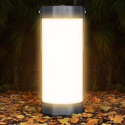 Glocusent 106 LED Camping Lantern Rechargeable, Up to 80Hrs, 5000mAh Lantern with 5 Brightness 3 Modes & SOS, IP68 Waterproof, Max 1200LM, Camping Light for Power Outages Hiking Emergency Hurricane