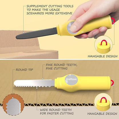 Cardboard Construction Tool Kit for Kids – 132 PCS DIY Cutting Tools & Educational Toys for Family & Team Projects – Creative STEM Building Kit for Boys & Girls Ages 5+