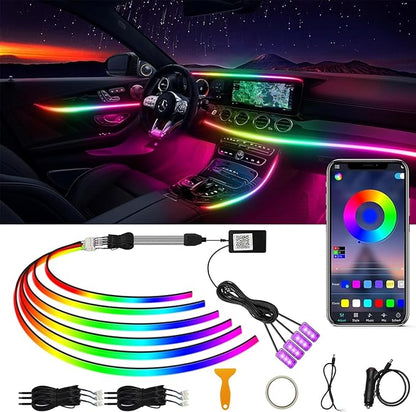 Acrylic Interior Car LED Strip Light RGB Dreamcolor 10 in1
