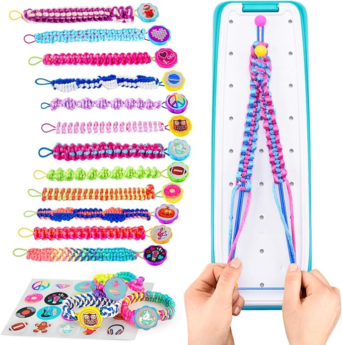VERTOY Friendship Bracelet Making Kit for Girls - Cool Arts and Crafts Toys for 6 7 8 9 10 11 12 Years Old, Bracelet String and Rewarding Activity, Best Birthday Gifts for Teen Girls