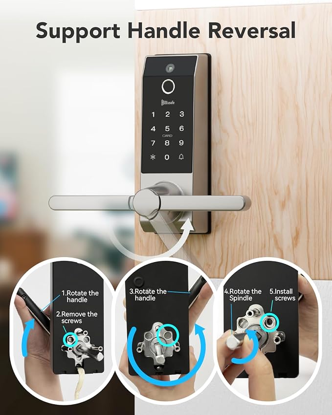 Smart Lock Doorbell Fingerprint Smart Door Lock Deadbolt