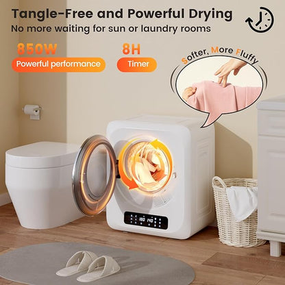 VCJ Portable Dryer for Laundry, 12lbs Clothes Dryer