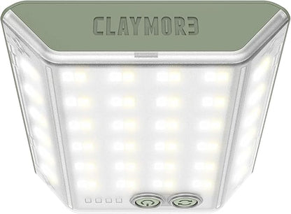 CLAYMORE 3Face Mini (Moss Green) - Lightweight and Portable LED Area Light for Outdoors, Camping, Tent, Emergency, and Industrial Use. Rechargeable Lantern with USB-C, Up to 60 Hours Battery Life.