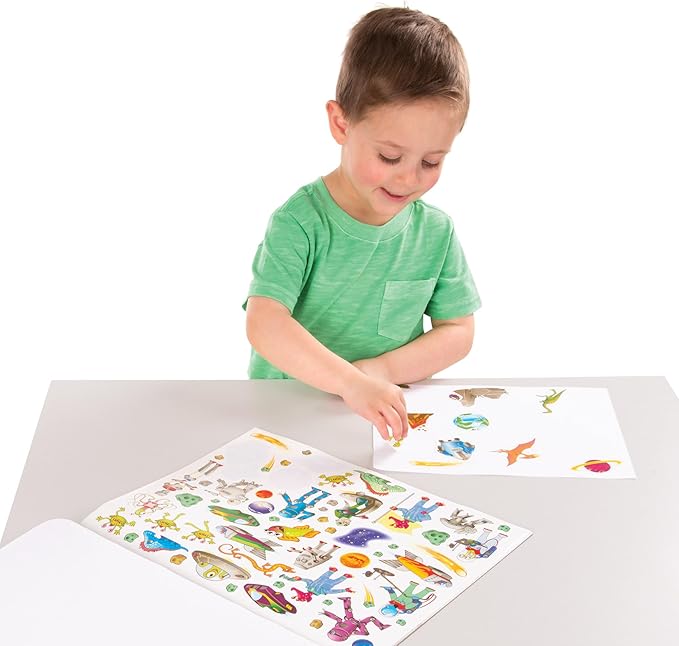 Melissa & Doug Sticker Collection Book: Dinosaurs, Vehicles, Space, and More - 500+ Stickers - FSC Certified