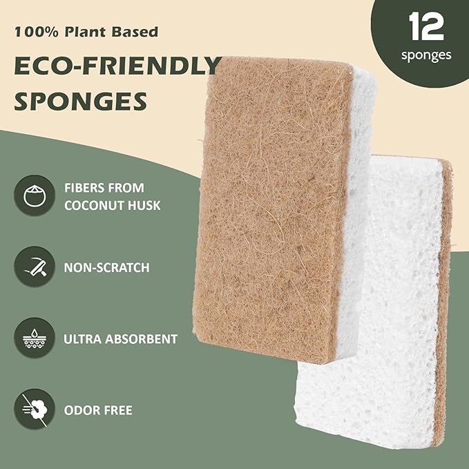 Isshah Plant-Based Kitchen Sponges