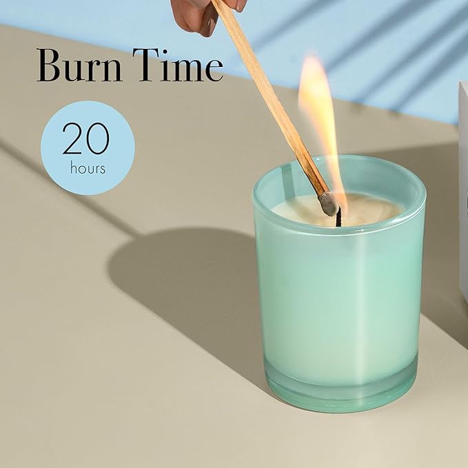 LAFCO New York Votive Candle, Marine - 1.9 oz - 20-Hour Burn Time - Reusable Glass Vessel - Made in The USA