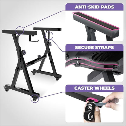 Liquid Stands Piano Keyboard Stand and Bench Set