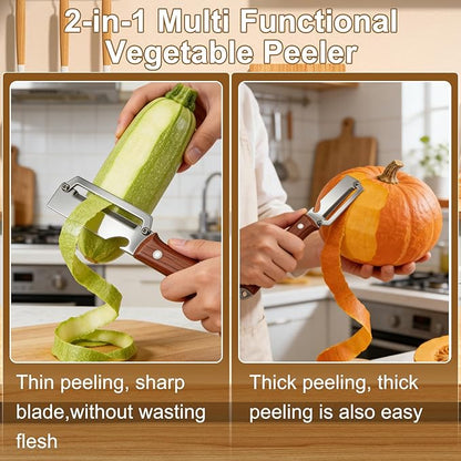 2PCS Premium 2-in-1 Vegetable Peeler