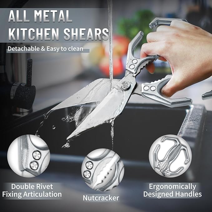 Dream Reach Heavy Duty Poultry Shears Kitchen Scissors Dishwasher Safe