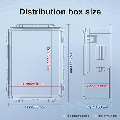 Namunanee Outdoor Electrical Junction Box, ABS Water Resistant Enclosure