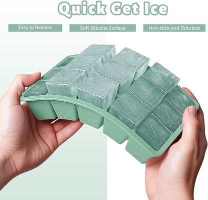 Silicone Ice Cube Tray 3 Pack