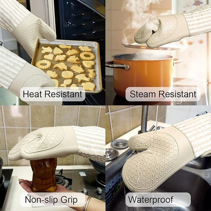Alselo Silicone Oven Mitts Heat Resistant 932℉