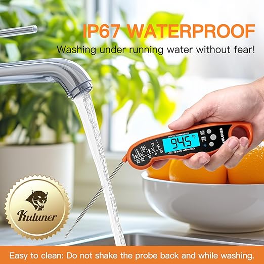 KULUNER TP-01 Waterproof Digital Instant Read Meat Thermometer