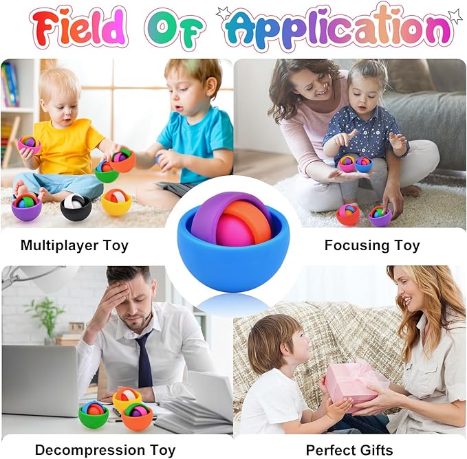 Fidget Toys Adults Pack, Fidget Spinner Set for Kids, Sensory Toys Boys Girls Teens Christmas Stocking Stuffers Party Favors, ADHD Autism Stress Relief Finger Toys, Gift for New Year