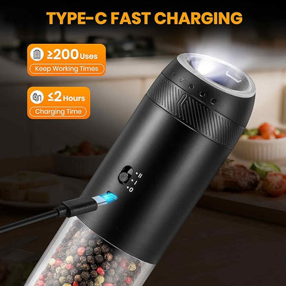 Gravity Electric Salt Grinder Set