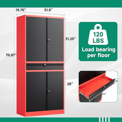 Letaya Metal Garage Storage Cabinet