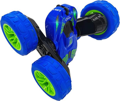 Threeking RC Stunt Car Remote Control Cars with Lights Double-Sided Driving Indoor Outdoor Toys Gifts Presents for 6 7 8 9 10 11 12 Year Old Kids Boys Girls