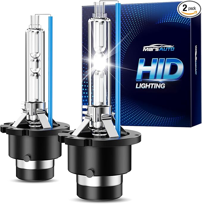 Marsauto D4S HID Bulbs, 66440 42402 42402WX (‎42402C1) for HID Assembly, 6000K Cold White 35W Bulb, Plug and Play, Pack of 2