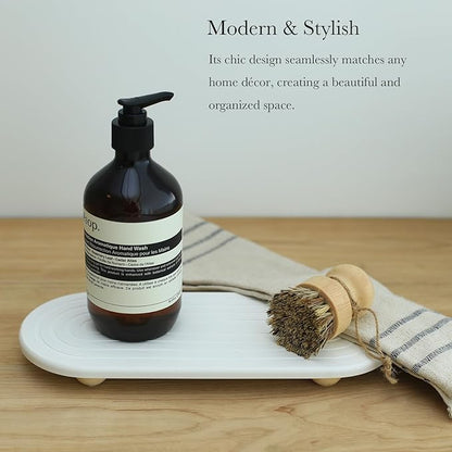 Instant Dry Sink Caddy Organizer – Water Absorbing Stone Tray