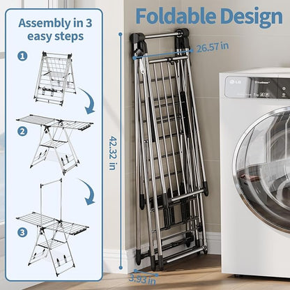 APEXCHASER Clothes Drying Rack
