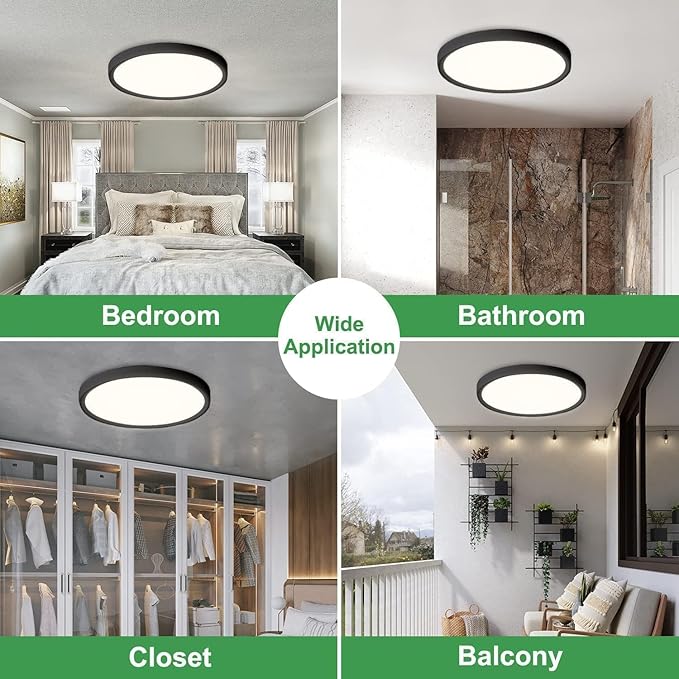 6PK 15.8 Inch Dimmable LED Flush Mount Ceiling Light,