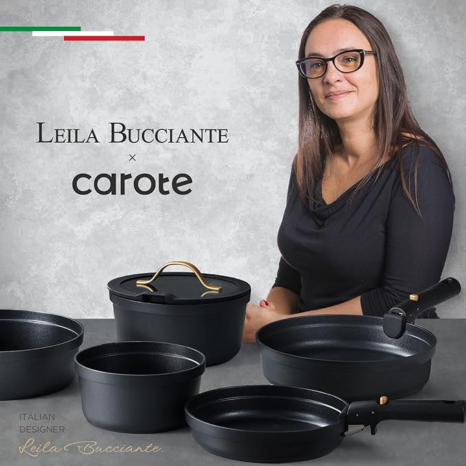 CAROTE 20pcs Pots and Pans Set Non Stick, Nonstick Cookware Set,