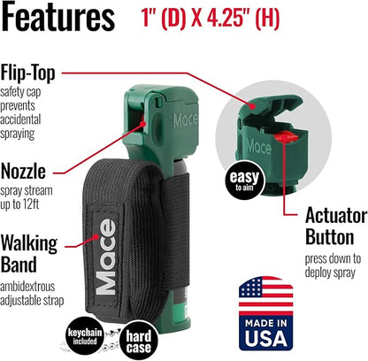Mace Animal Repellent Sprays - Guard Alaska Bear Spray & Muzzle Dog Repellent Spray, EPA Registered, Outdoor Safety & Self Defense Protection for Hiking, Camping, & Animal Encounters