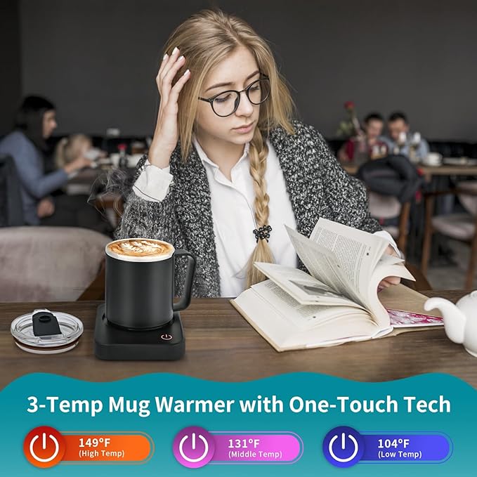 VOBAGA Coffee Mug Warmer & Mug Set