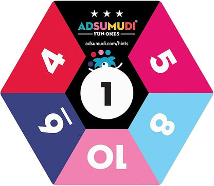 Adsumudi Fun Ones: The Fast-Paced Math Game for Kids, Families & Classrooms – Fun Mental Math Card Game for Ages 6+ – Play Solo or Together, Multiple Difficulty Levels, Made in USA