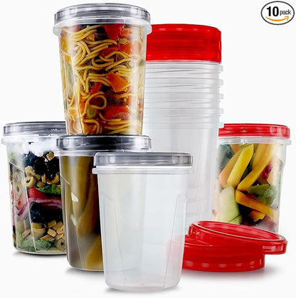 Tafura 10 Pack Leakproof Freezer Containers